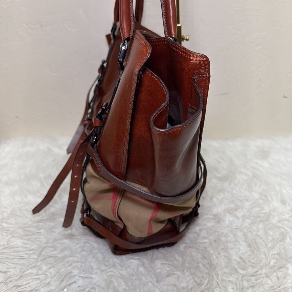 Bridle House Check Tote