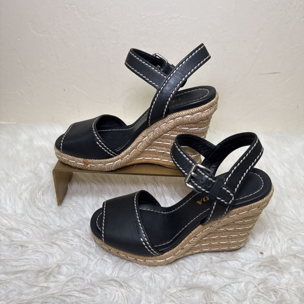 Peep Toe Espadrille Wedge Sandal