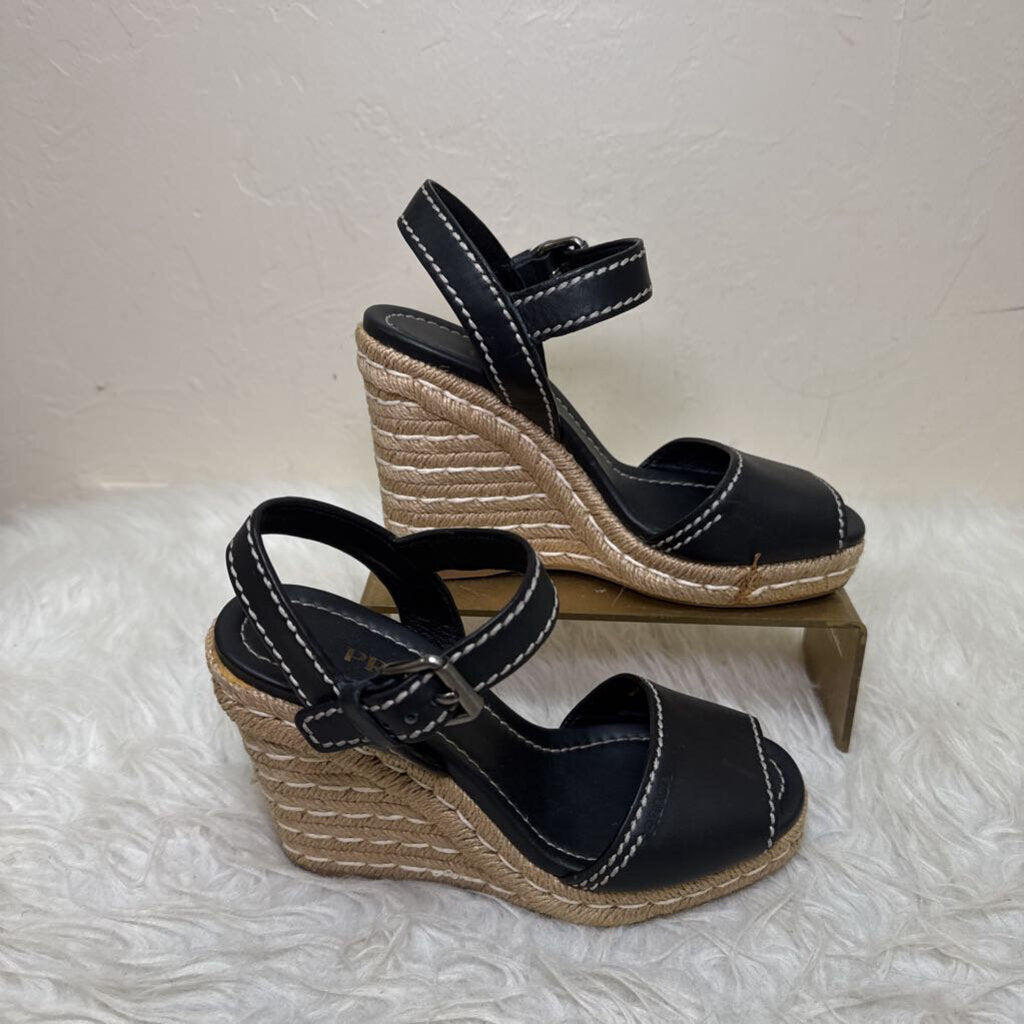 Peep Toe Espadrille Wedge Sandal
