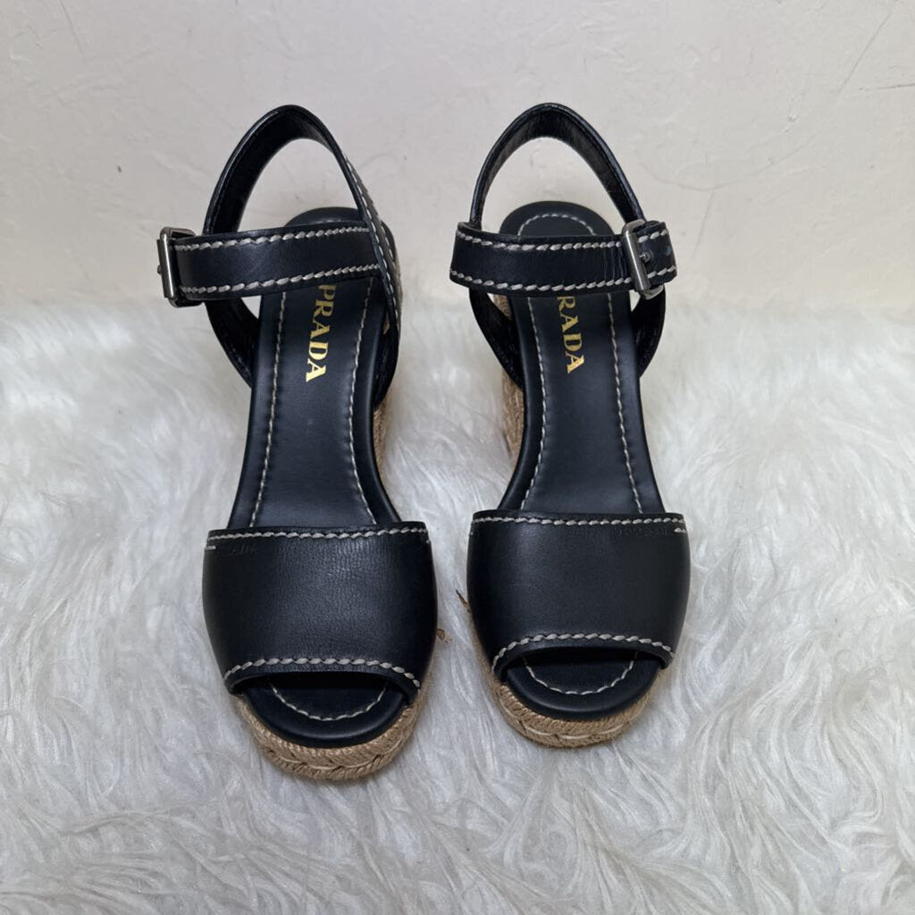 Peep Toe Espadrille Wedge Sandal