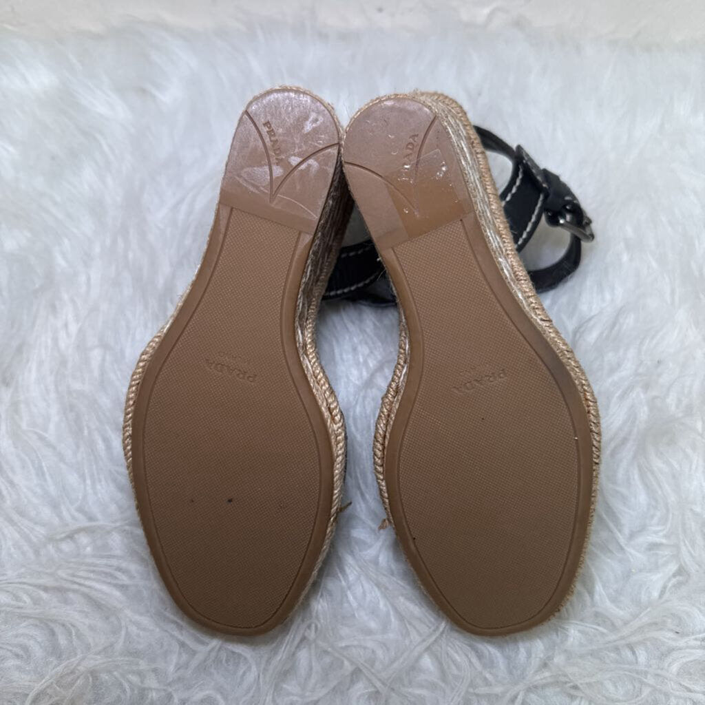 Peep Toe Espadrille Wedge Sandal