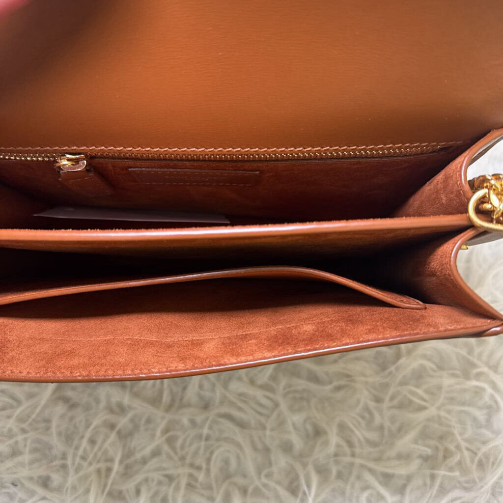 Canvas Calfskin Cassandra Chain Bag