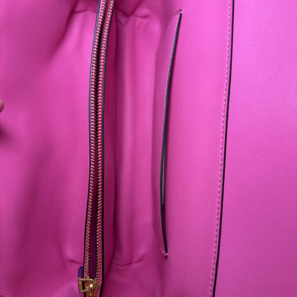 Stud Sign Leather Shoulder Bag