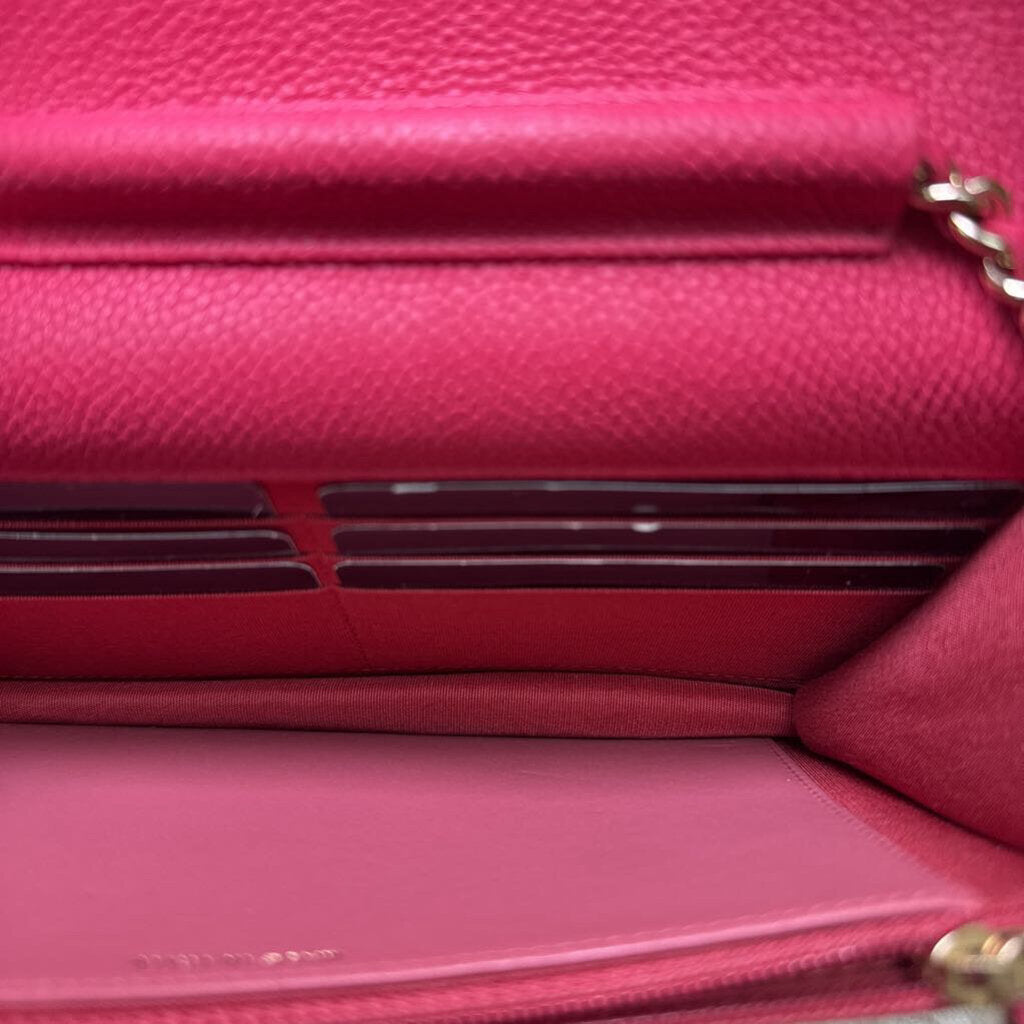 Caviar Leather Paris Cuba Thread Around Wallet on Chain