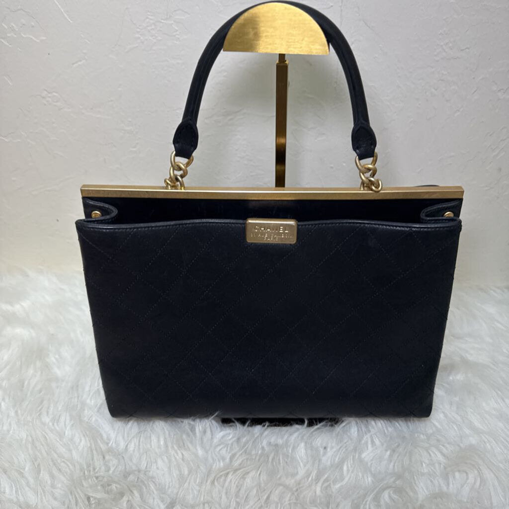 2019 Black Quilted Coco Luxe Tote