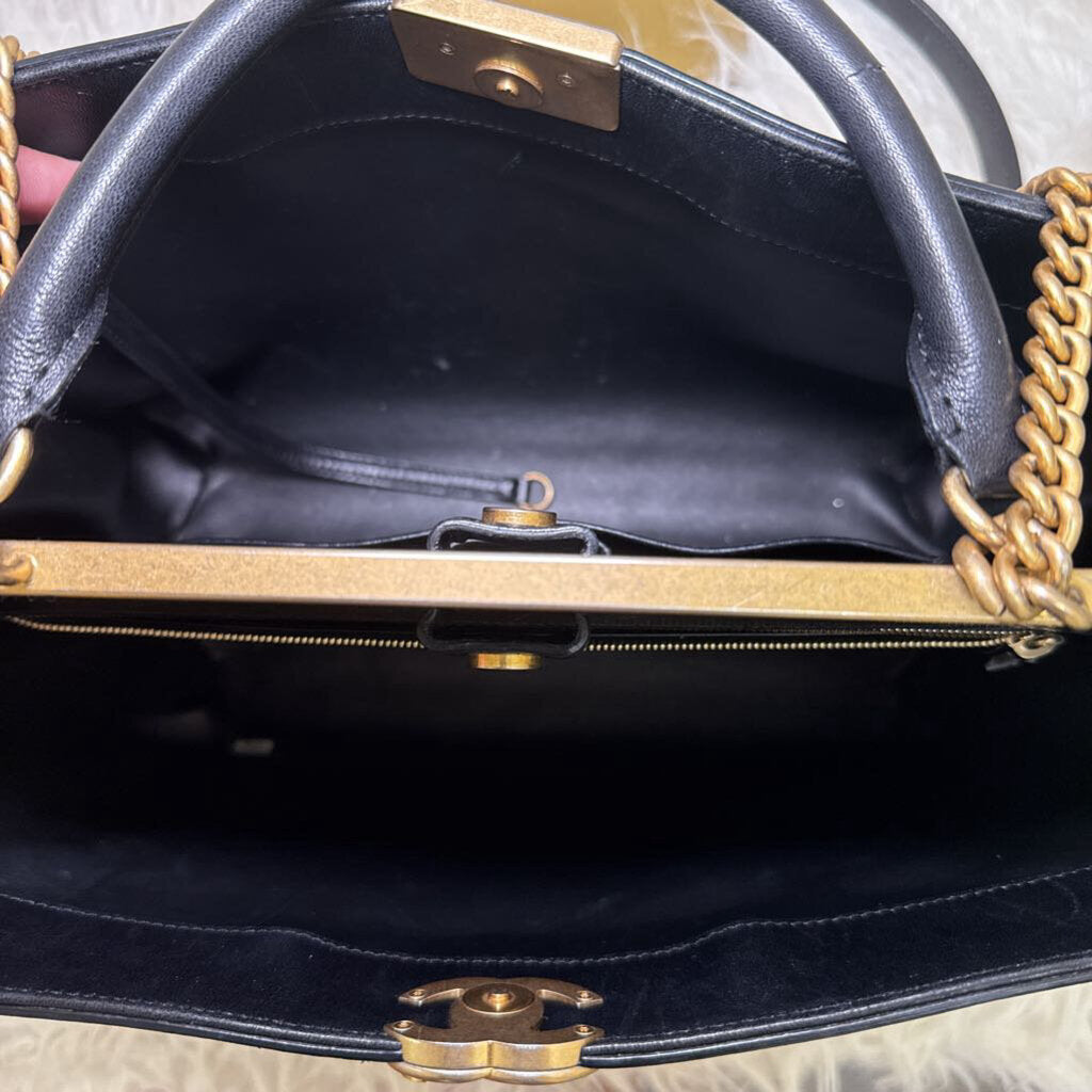 2019 Black Quilted Coco Luxe Tote