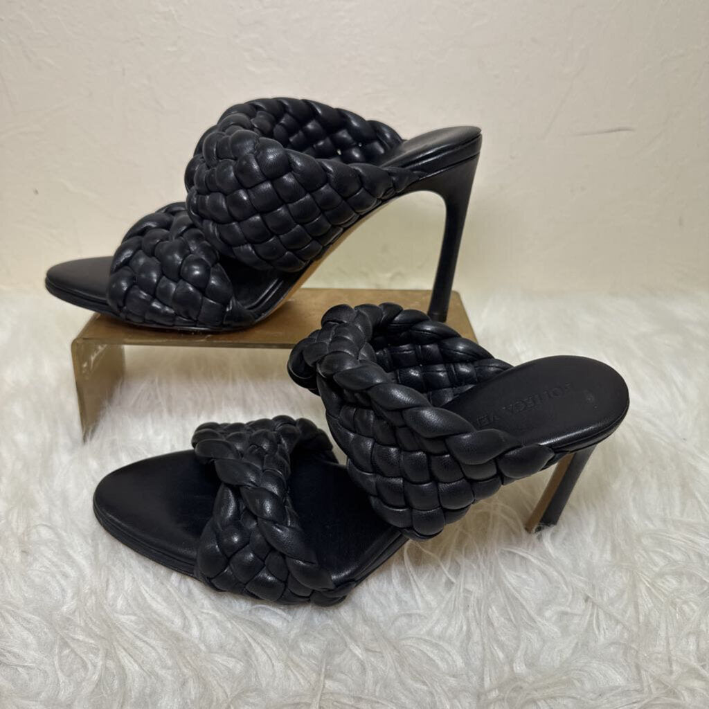 Intrecciato Weave Leather Slides