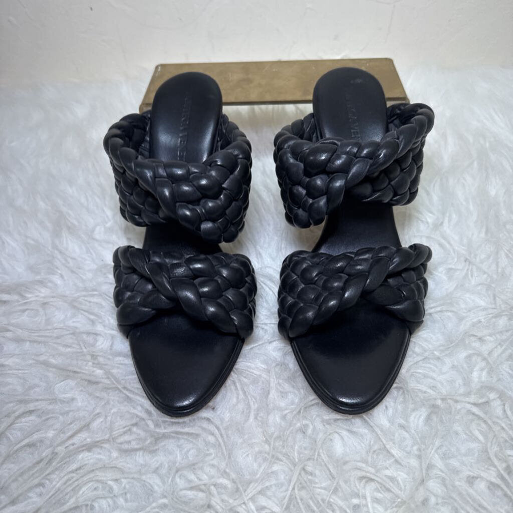 Intrecciato Weave Leather Slides