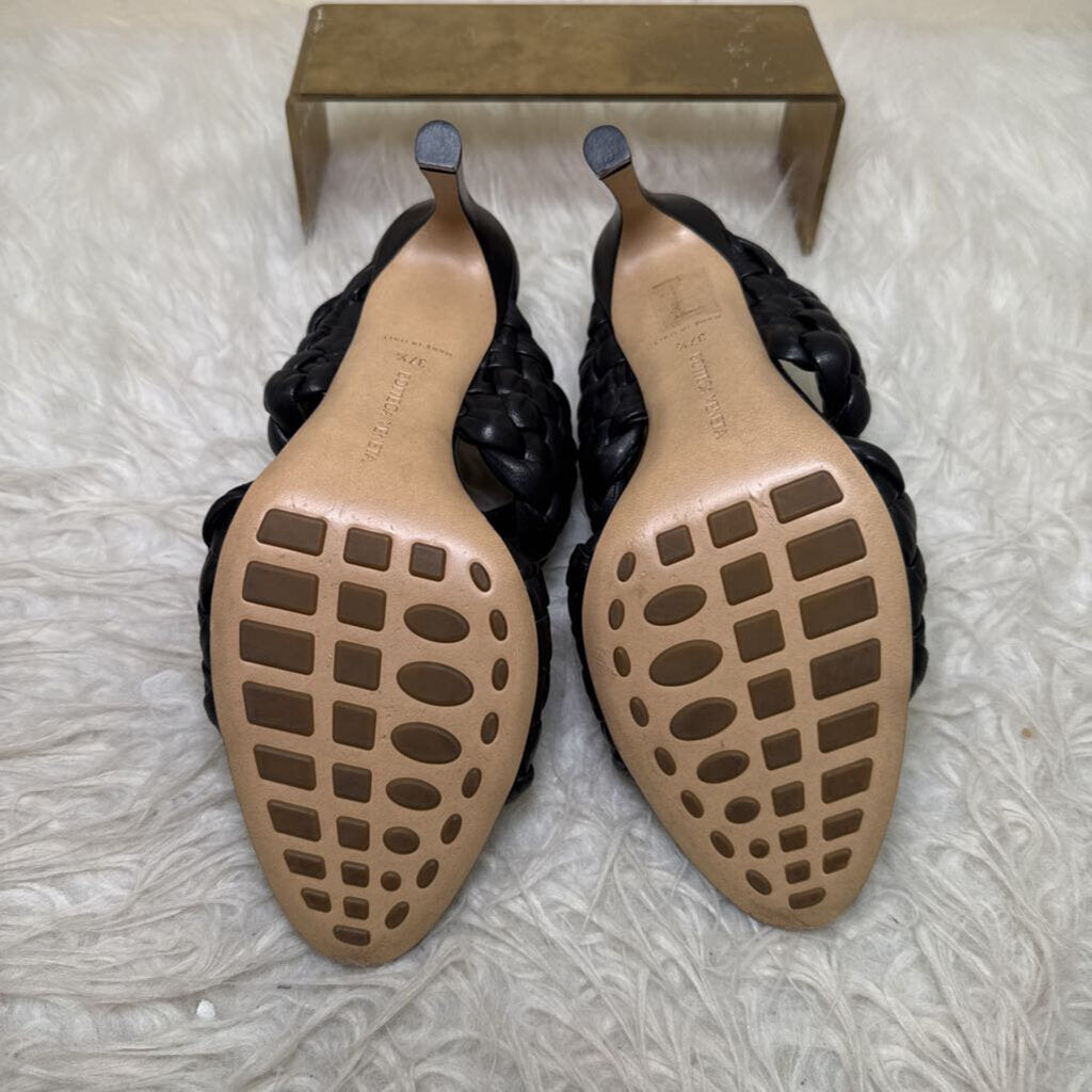 Intrecciato Weave Leather Slides