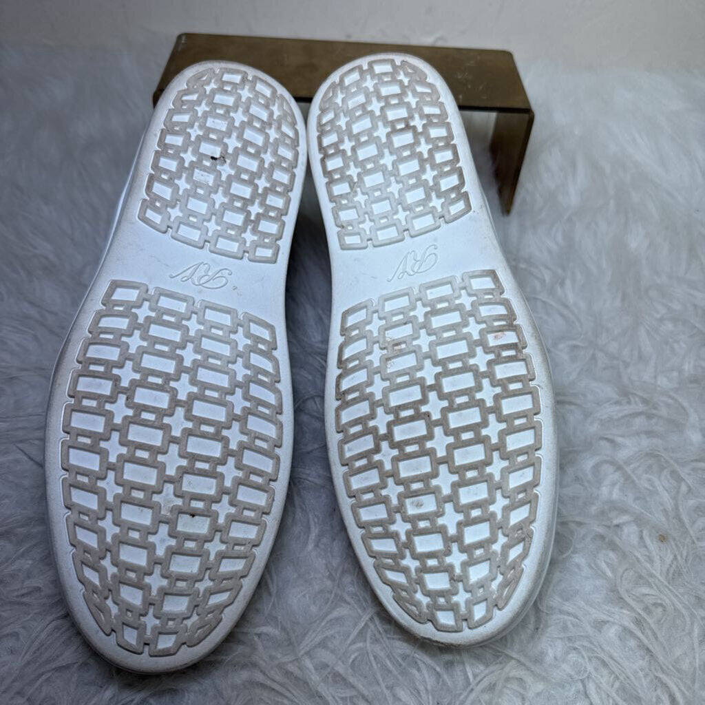 Black Casual Sneakers with Rhinestone Buckle