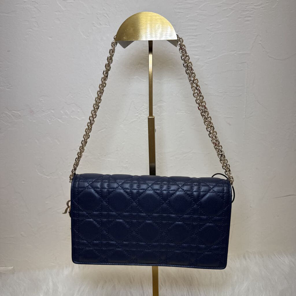 Lady Dior Cannage Leather Pouch