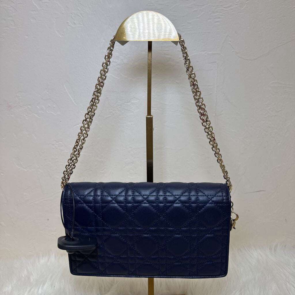 Lady Dior Cannage Leather Pouch