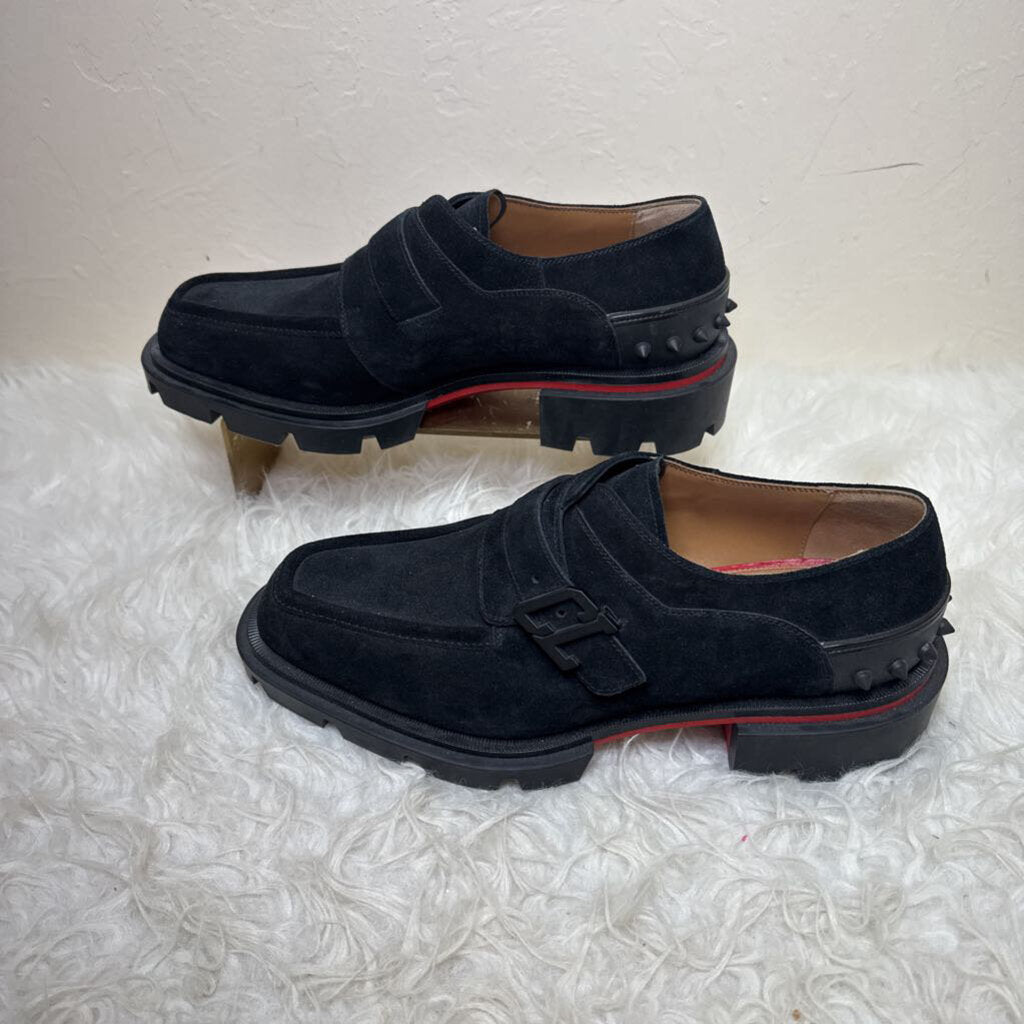 Our Georges Suede Loafer w/ Spike Heel