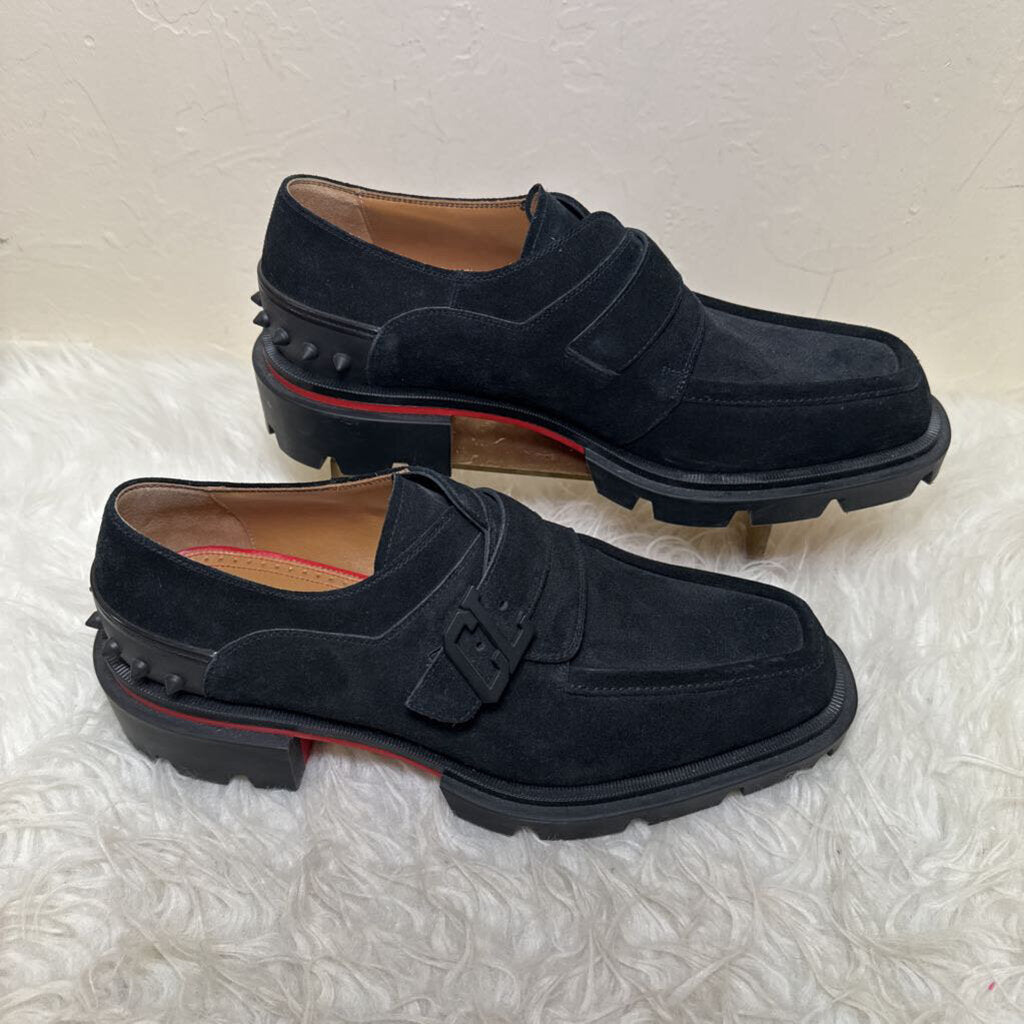 Our Georges Suede Loafer w/ Spike Heel