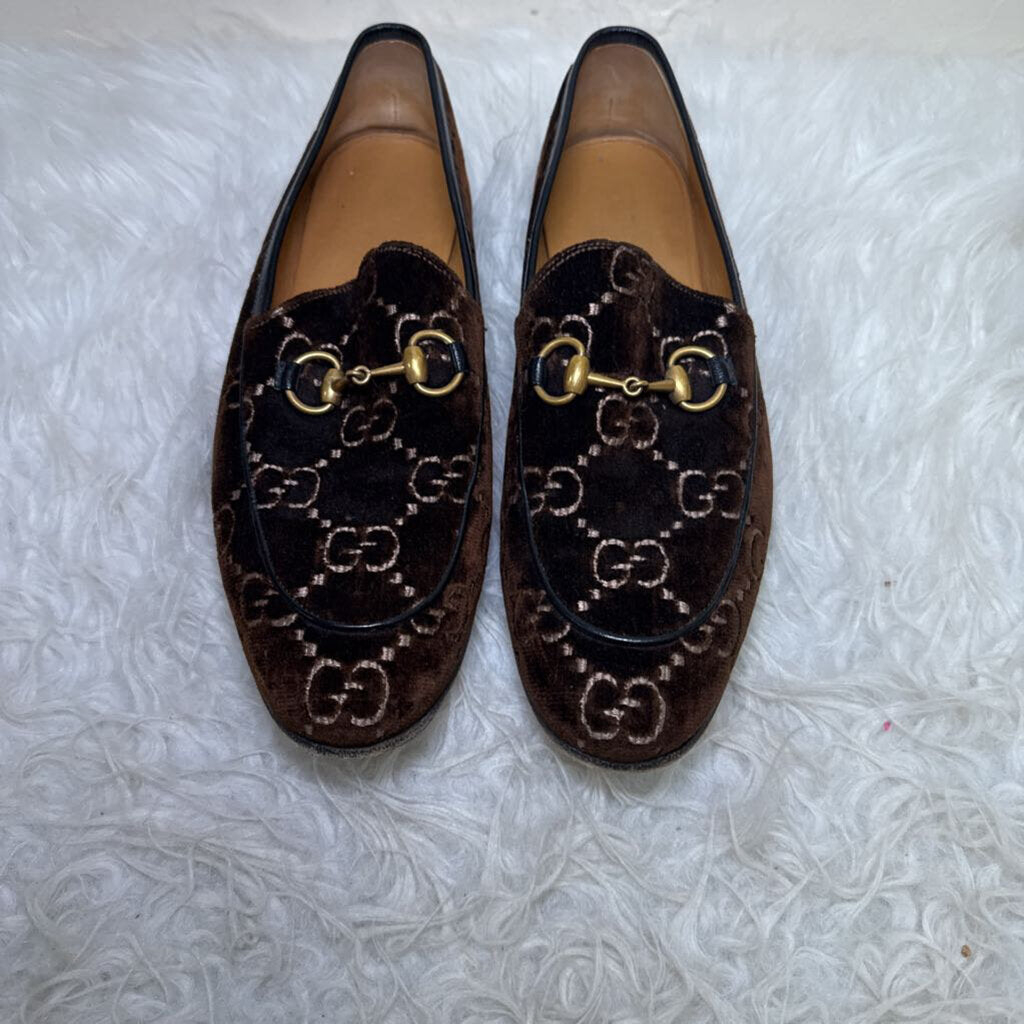 Horsebit Velvet Loafers