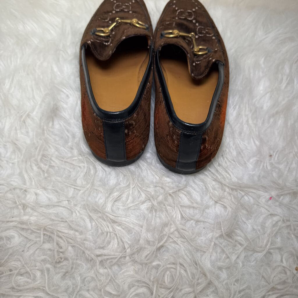 Horsebit Velvet Loafers