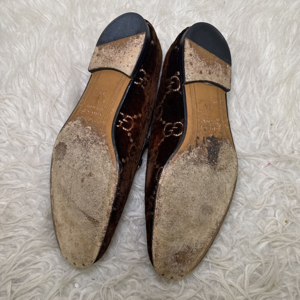 Horsebit Velvet Loafers