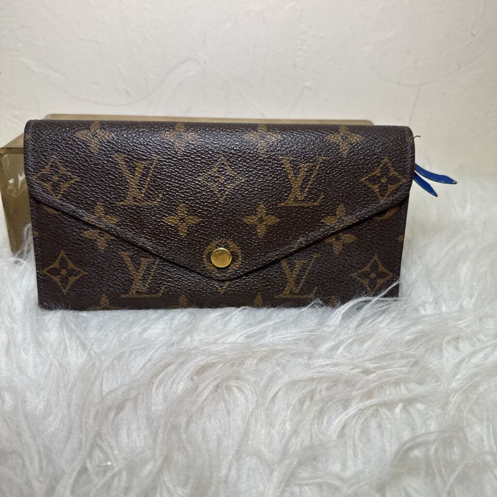 Monogram Blue Leather Emilie