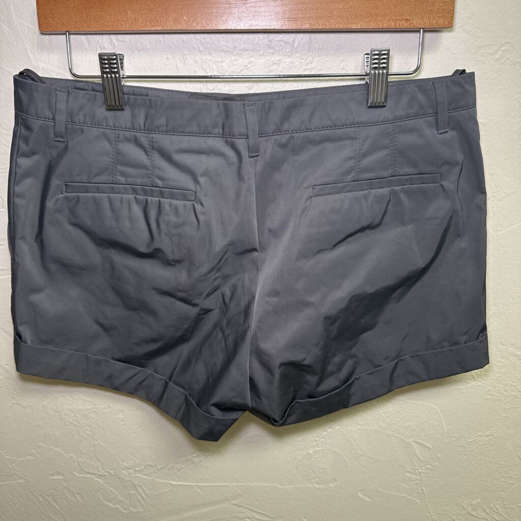 Grey Studded Mini Shorts