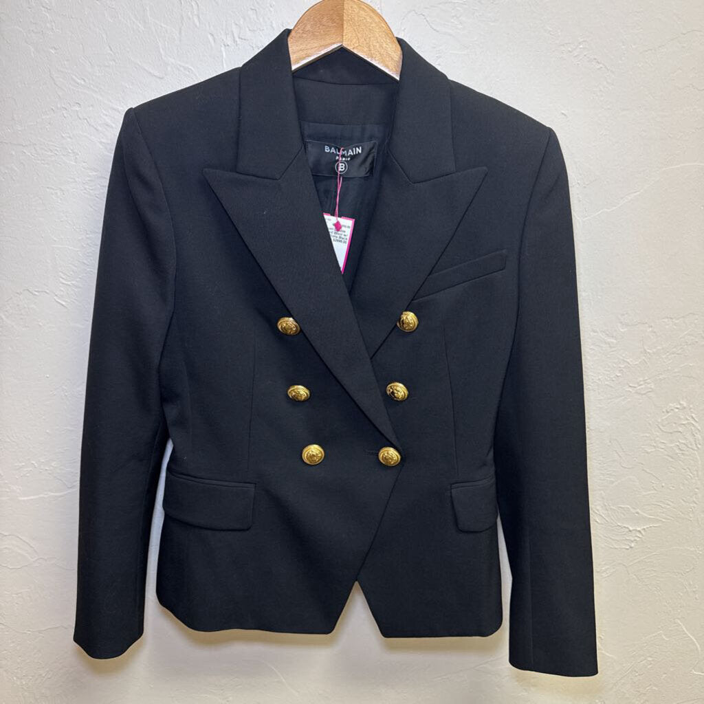 Double Breasted Wool w/ Gold Buttons