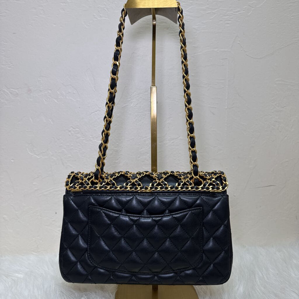 Pre-Fall 2020 Lambskin Timeless Classic Chained Double Flap