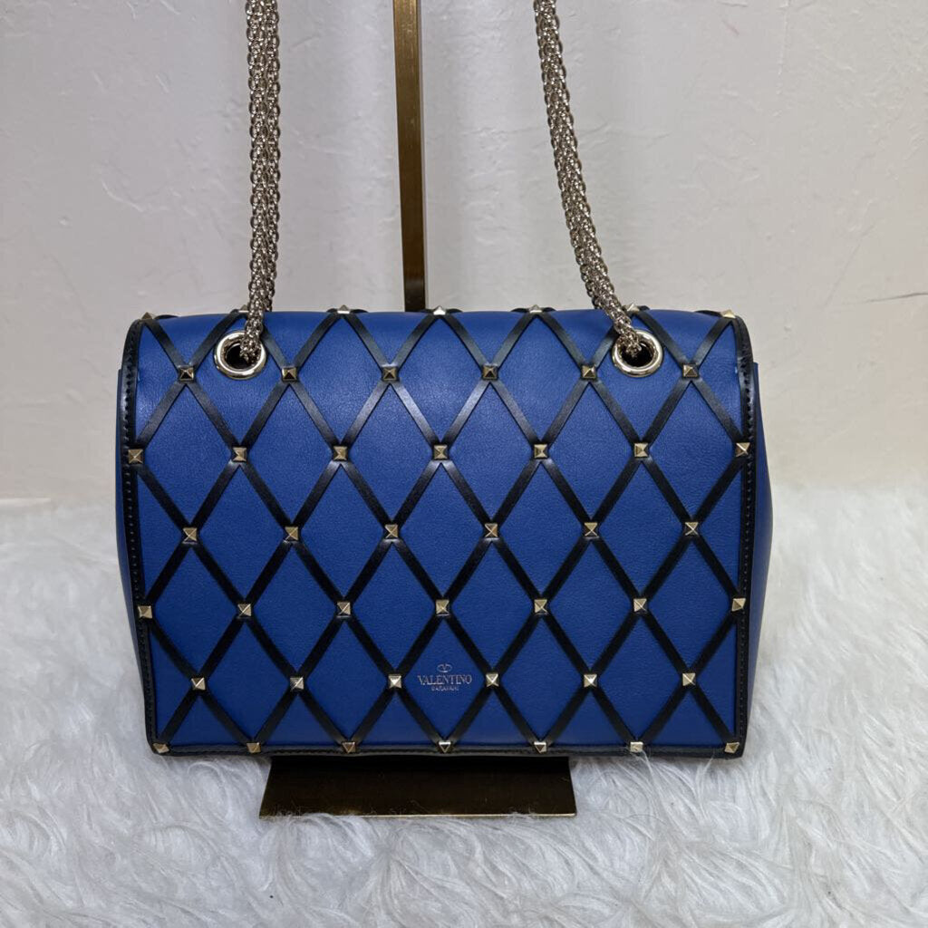 Rockstud Spike Beehive Quilted Leather