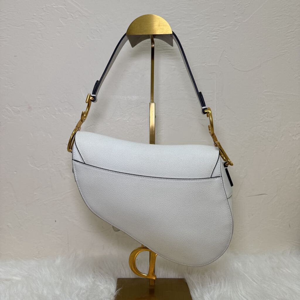 Saddle Bag in Grained Calfskin Leather