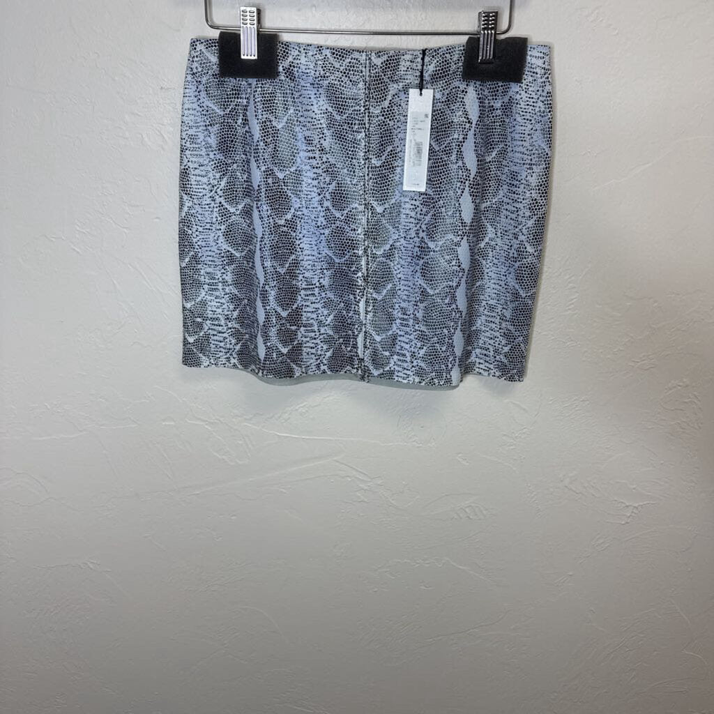 Snakeskin Print Cropped Jacket and Skirt