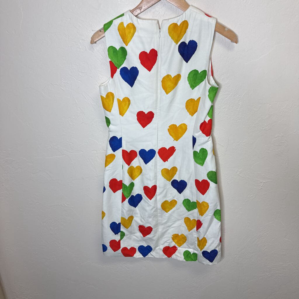 Heart Print Sheath Dress