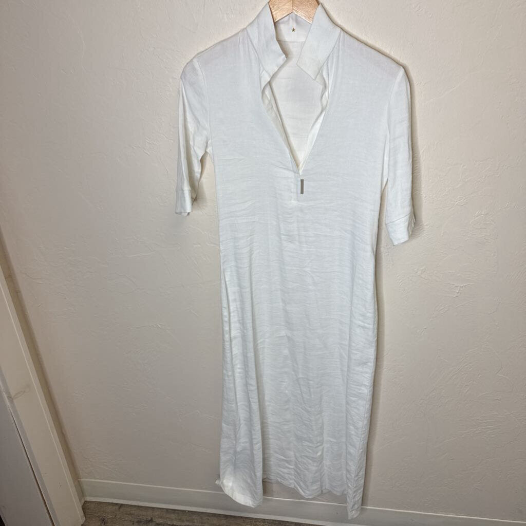 Stretch Linen Long Dress