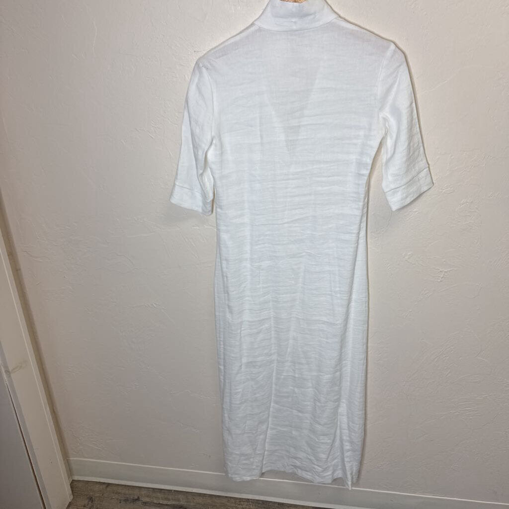 Stretch Linen Long Dress