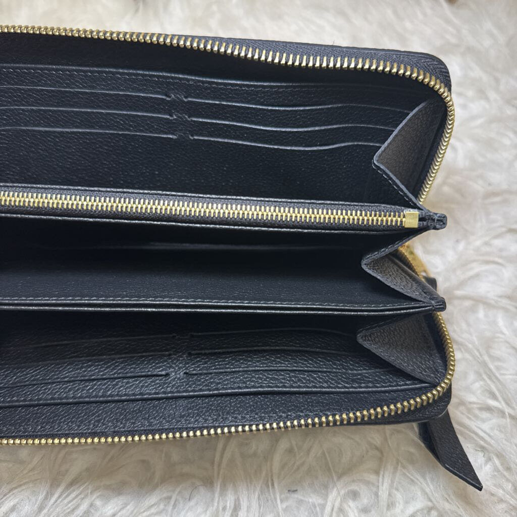 Black Monogram Empreinte Zippy Wallet