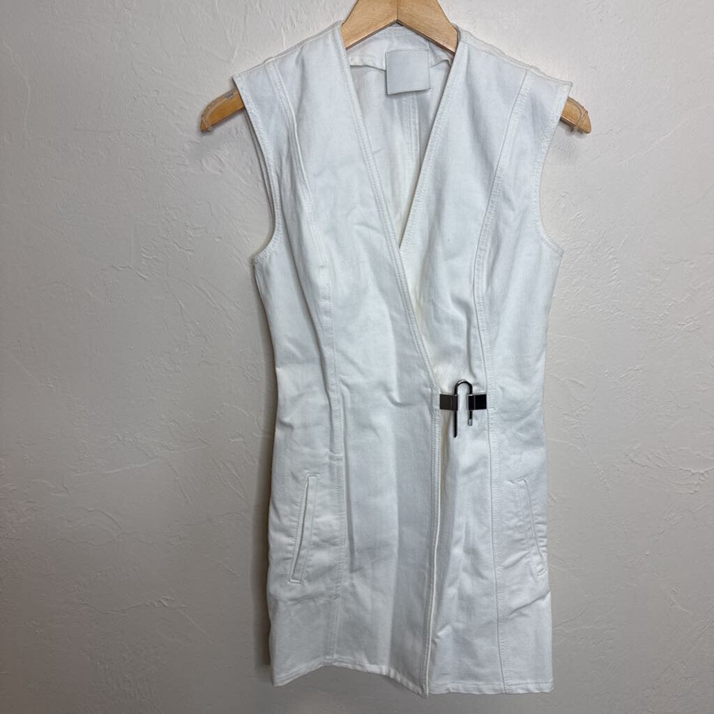 Padlock Denim Dress w/ Silver Padlock