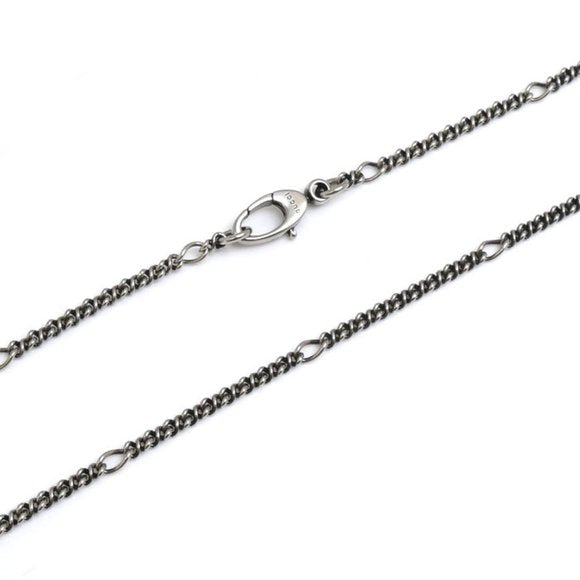 Lion Head and Cross Silver Tone Metal Necklace