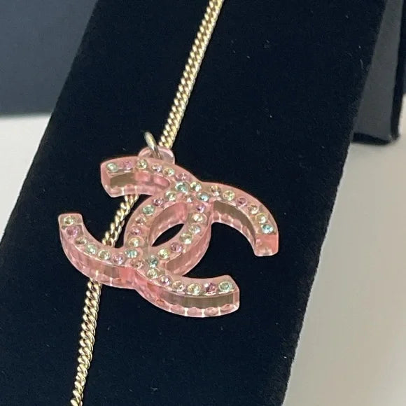 Chanel Pink CC Bracelet